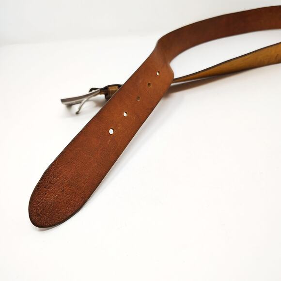 Lauren Ralph Lauren LRL Belt Womens XL Tan Embossed Floral Boho Western main image 11